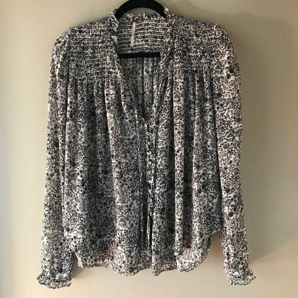 Free People Floral Top - Picture 1 of 1
